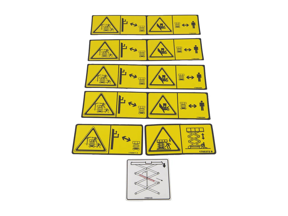 JLG Part # 2902498 – Decal Multi Color (Ce) Kit