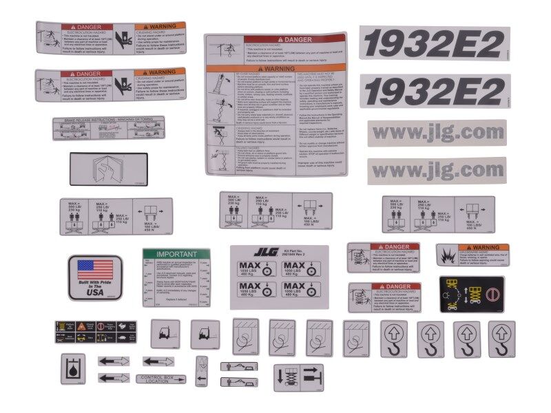 JLG Part # 2910120 -  Decals