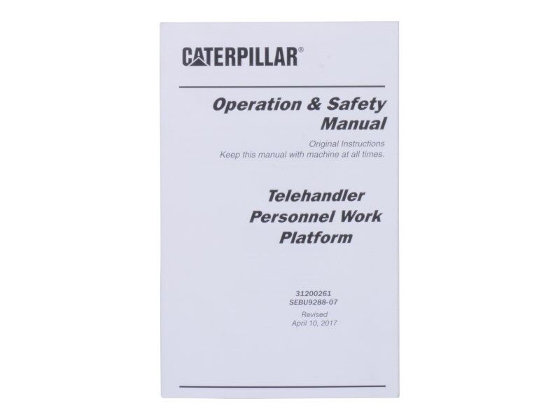 JLG Part # 31200261 -  Cat Platform Op Manual