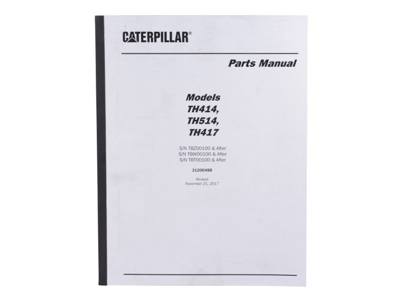 JLG Part # 31200488 -  Parts Manual Th414,514 & 417