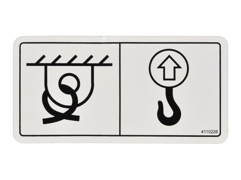JLG Part # 4110226 – Decal Lift Point/Tie Down