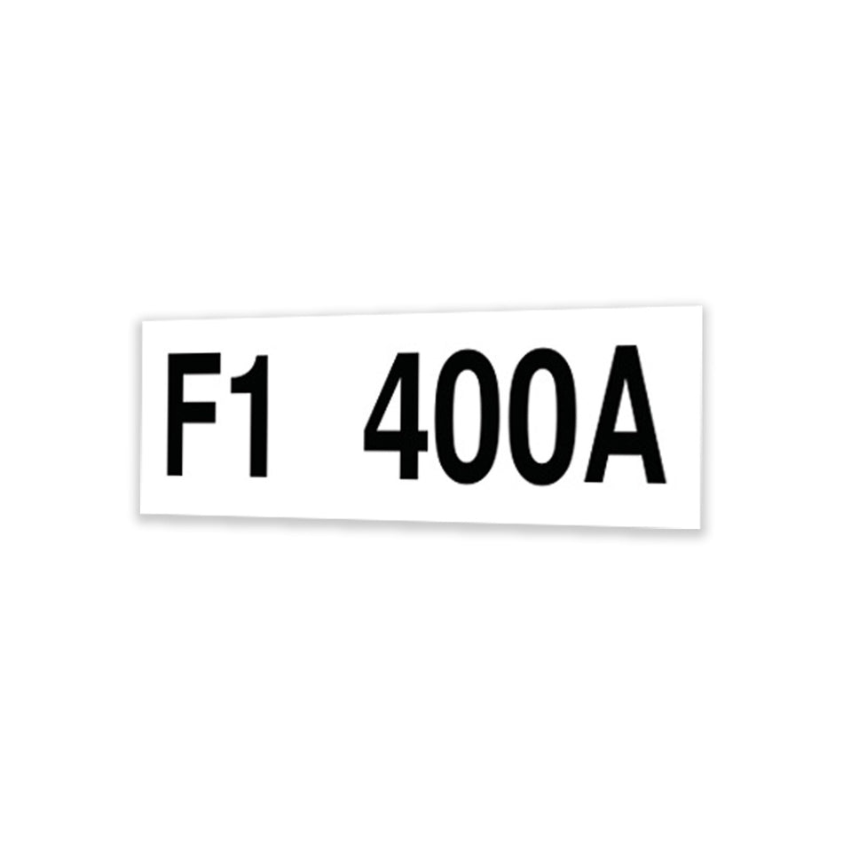 Genie 48698GT DECAL,LABEL,FUSE,F1,400A