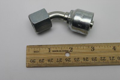 Genie 48820GT HOSE END, FEMALE SW, 45D, ORFS, 8-6