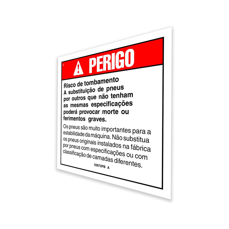 Genie 52672PBGT DECAL,DANGER,TIPOVER HAZARD***