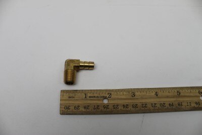Genie 54205GT HOSE END,BARB,1/4 MNPTX5/16,90