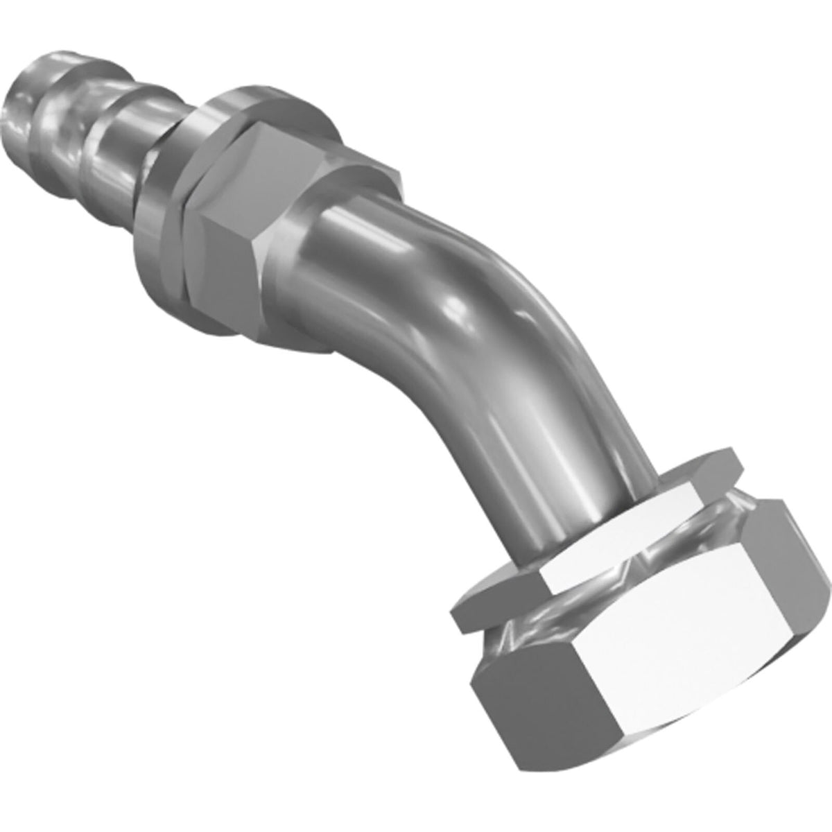 Genie 56353GT HOSE END, BARB, FSW, ORFS, 45D, 12-