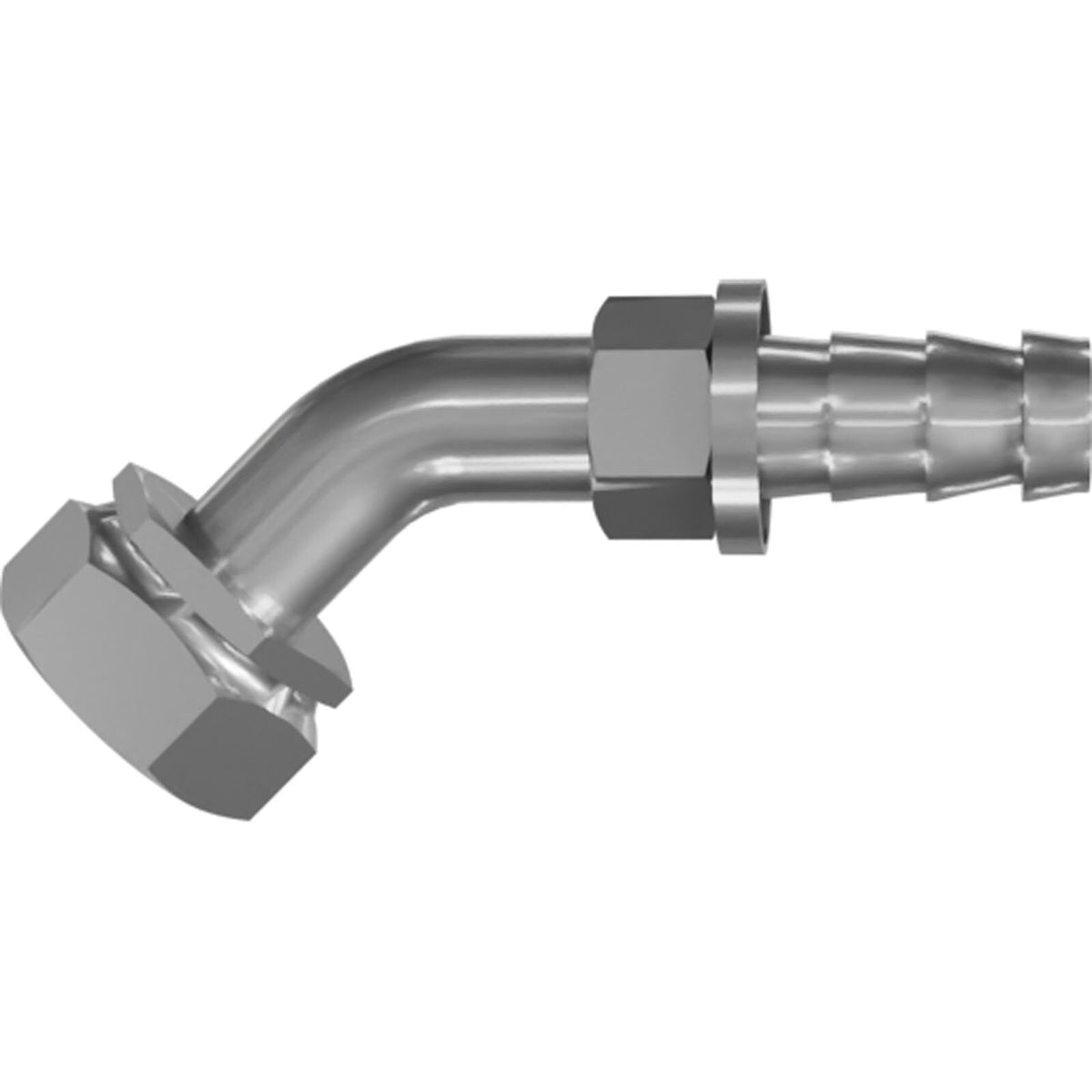 Genie 56353GT HOSE END, BARB, FSW, ORFS, 45D, 12-