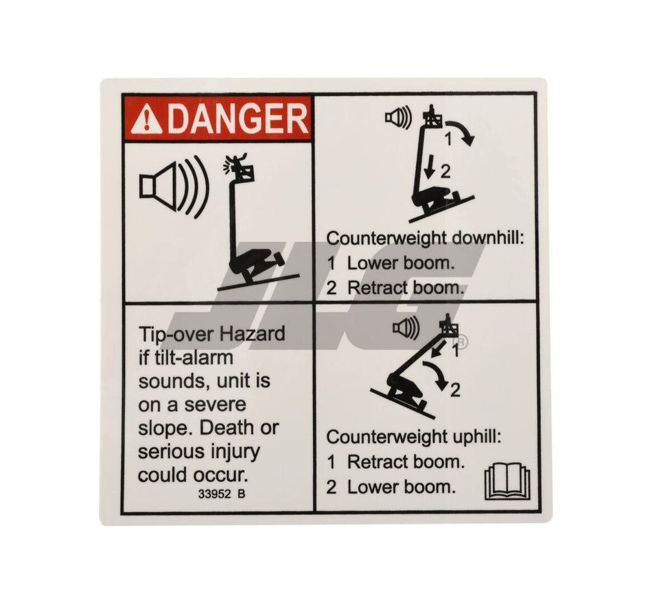 JLG Part # 70040435 – Danger Tilt Alarm