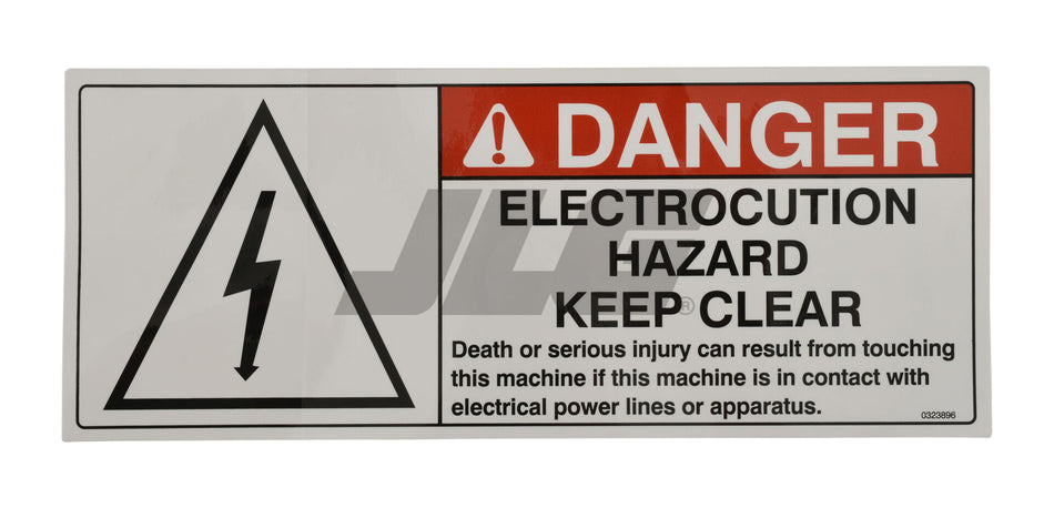 JLG Part # 70040536 – Decal Dnger Electrical Hazard