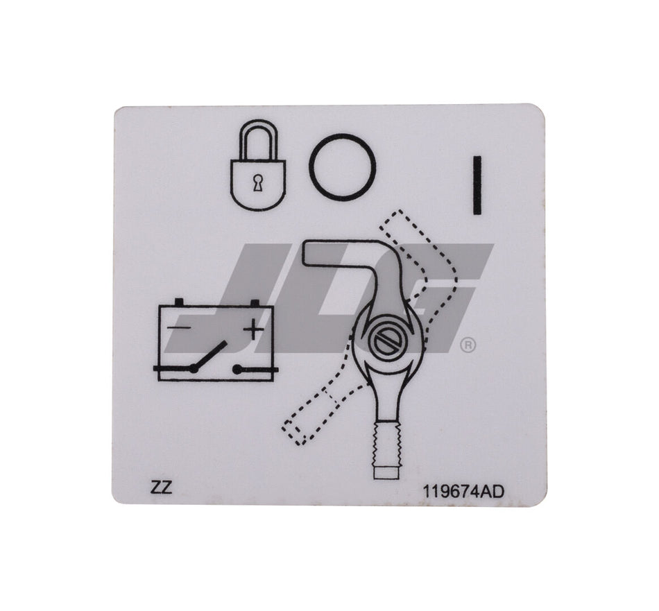 JLG Part # 70040636 – Emer Battery Disconnect