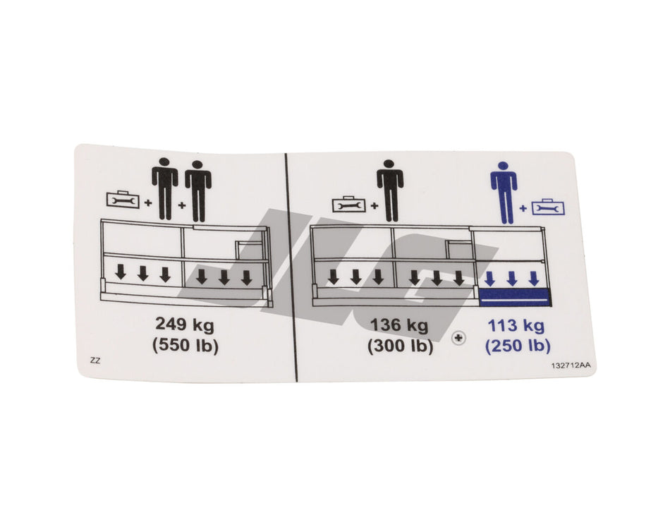JLG Part # 70040643 – Decal