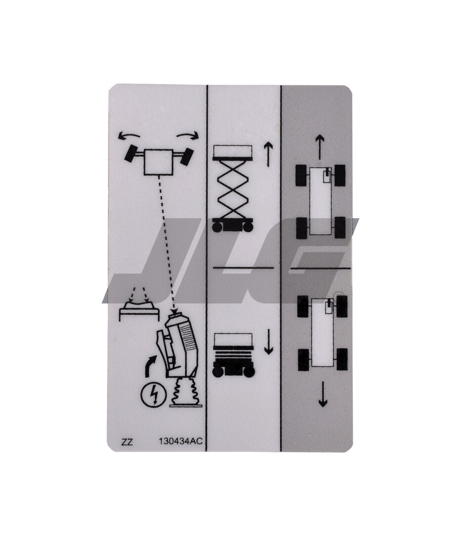 JLG Part # 70040648 – Control Up/Down Decal