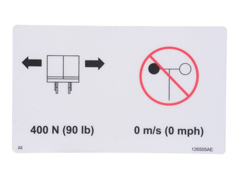 JLG Part # 70040651 – Decal