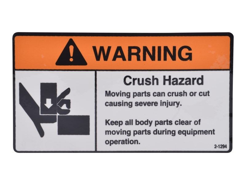 JLG Part # 70040748 – Crush Hazard Pinch