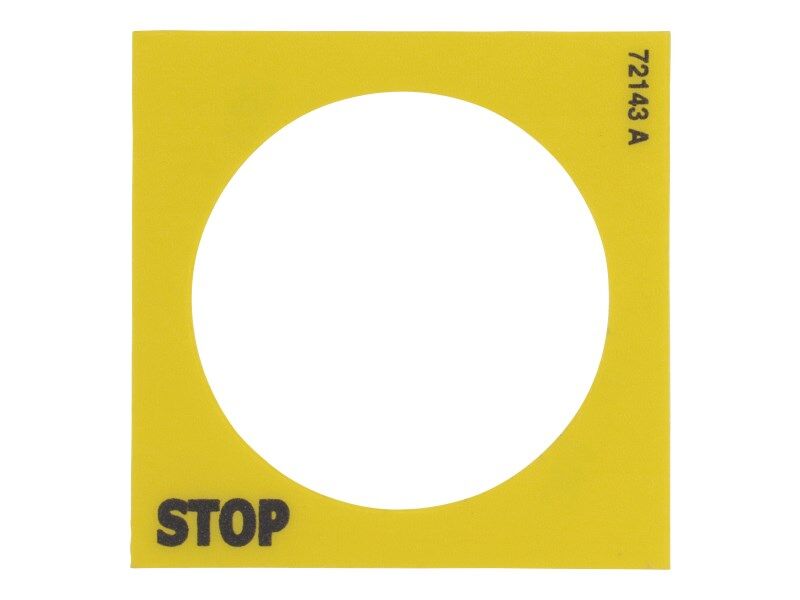 JLG Part # 70040801 – Decal, Emergency Stop Gr