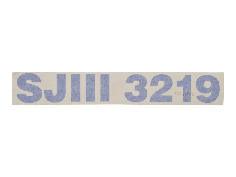 JLG Part # 70040892 – Model Label