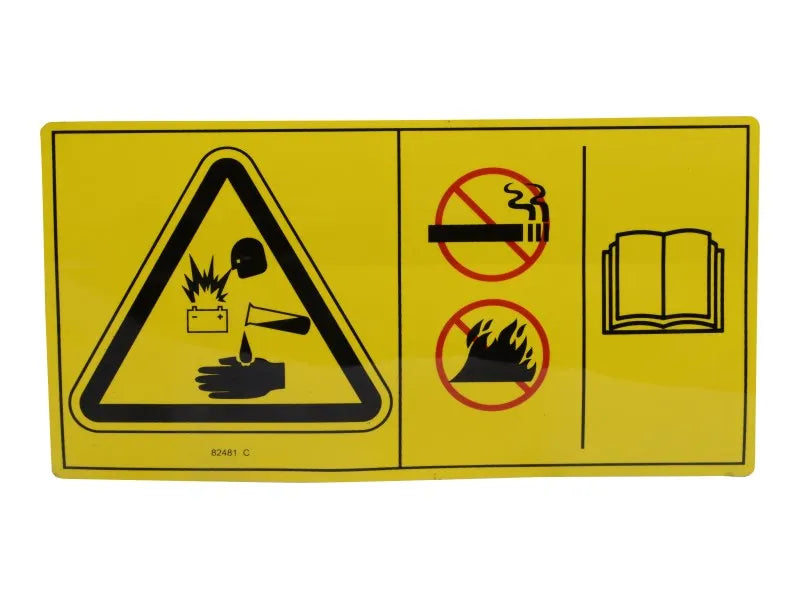 JLG Part # 70041073 – Decal,Symbol-Battery Safety
