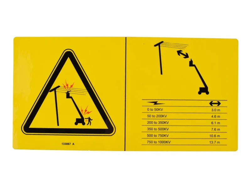 JLG Part # 70041076 – Decal,Danger,Electrical Haz Stay Clr