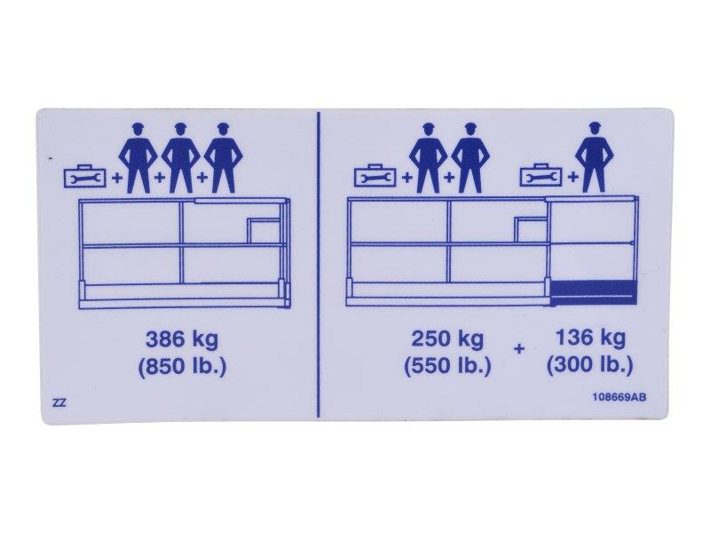 JLG Part # 70041516 – Decal