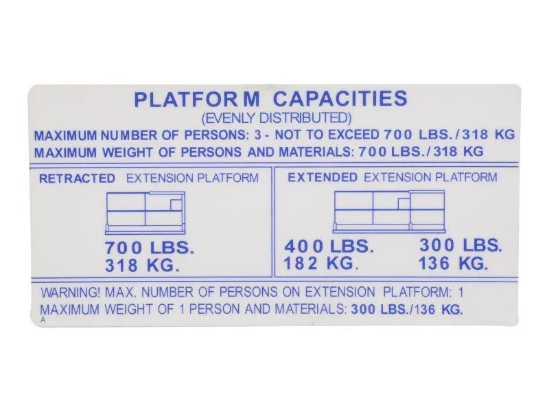 JLG Part # 70041518 – Decal