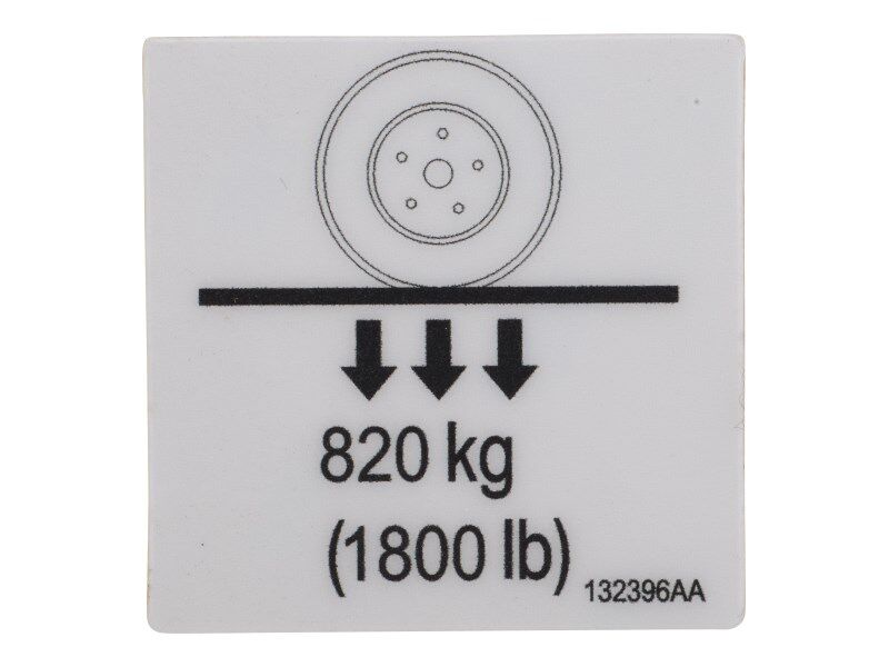 JLG Part # 70043114 – Decal,vl Wheel Load Pictorial