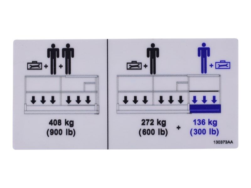 JLG Part # 70043118 – Decal,vl, Platform Capacity