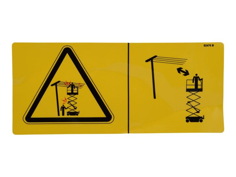 JLG Part # 70043616 – Decal, Symbol-Electrical Hazard