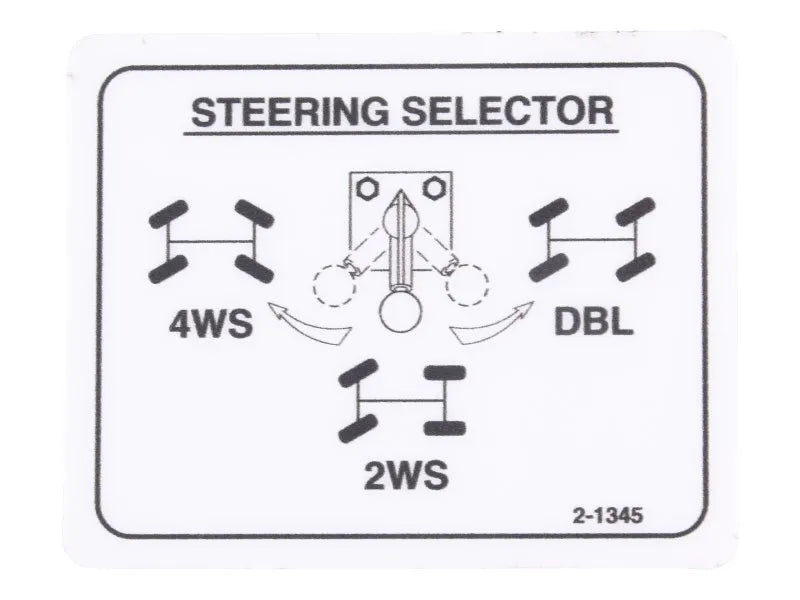 JLG Part # 70045347 – Steering Selector