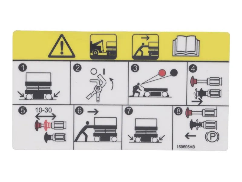JLG Part # 70046067 – Decal,Towing/Winching