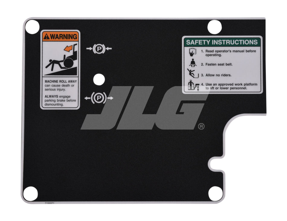 JLG Part # 7150371 -  Decal Dash