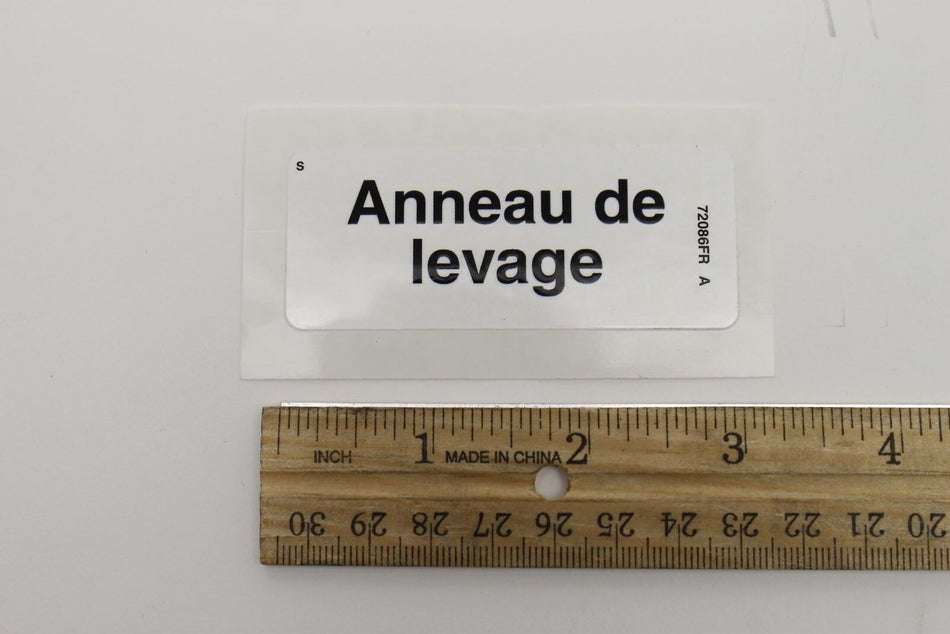 Genie 72086FRGT DECAL,LABEL,LIFTING EYE