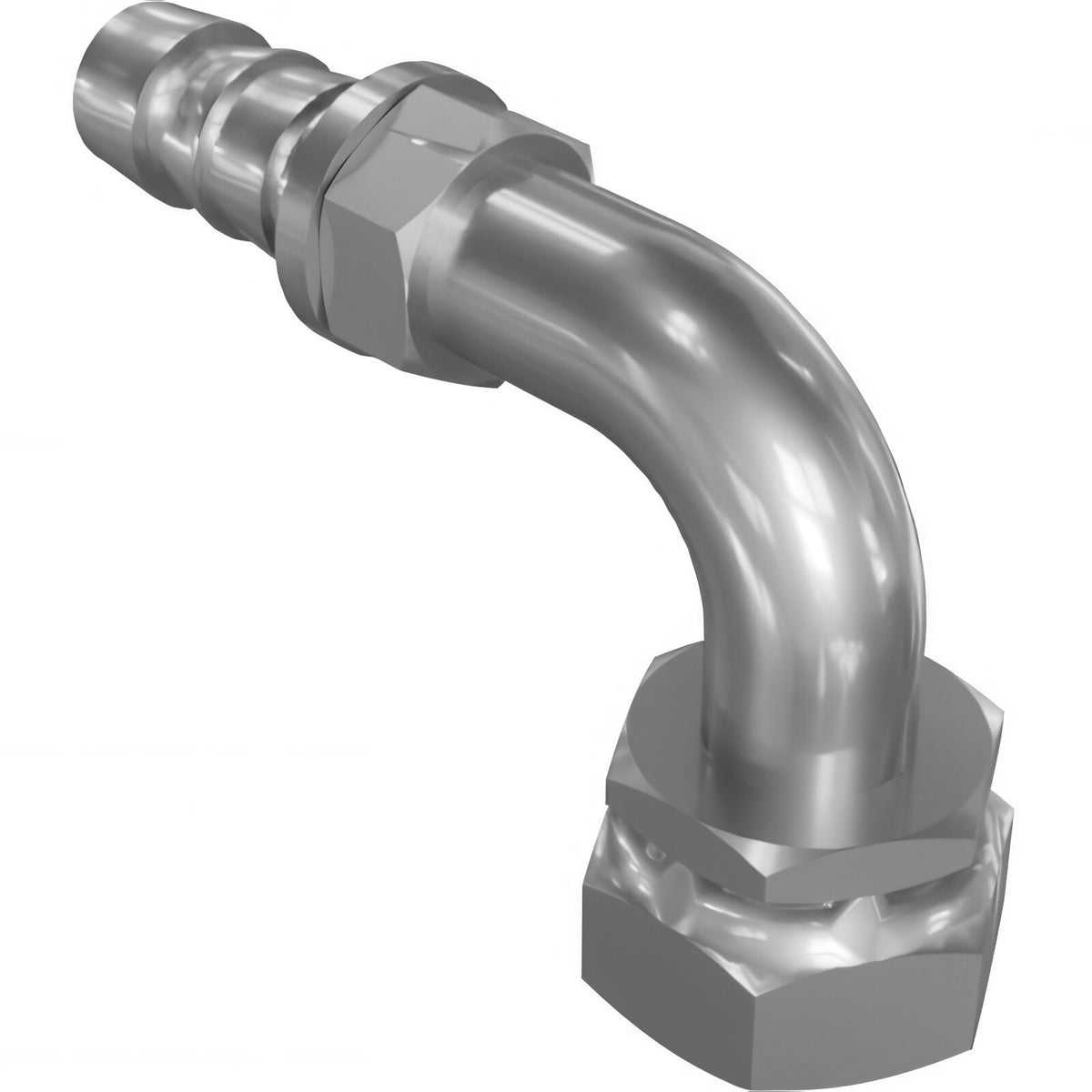 Genie 77703GT HOSE END,BARB,FEM 90,ORFS,-8-8
