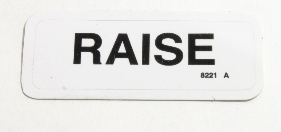 Genie 8221GT DECAL,RAISE