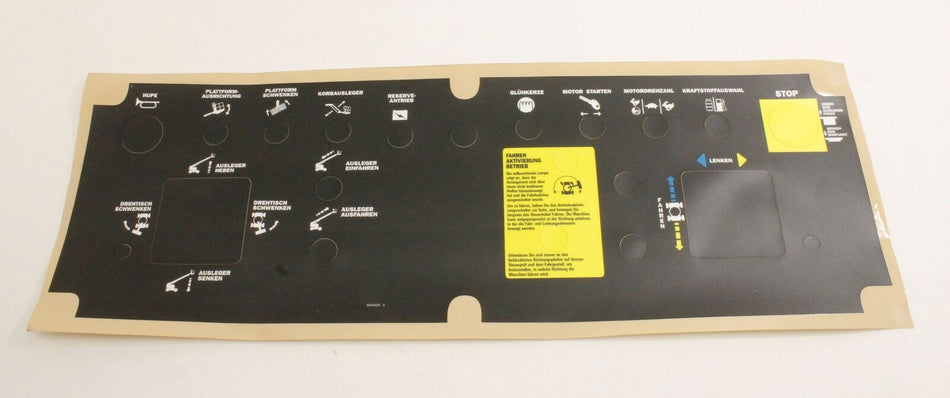 Genie 82469GRGT DECAL,PLATFORM CONTROL PANEL**