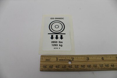 Genie 82748GT DECAL,LABEL,WHEEL LD,GS2668DC