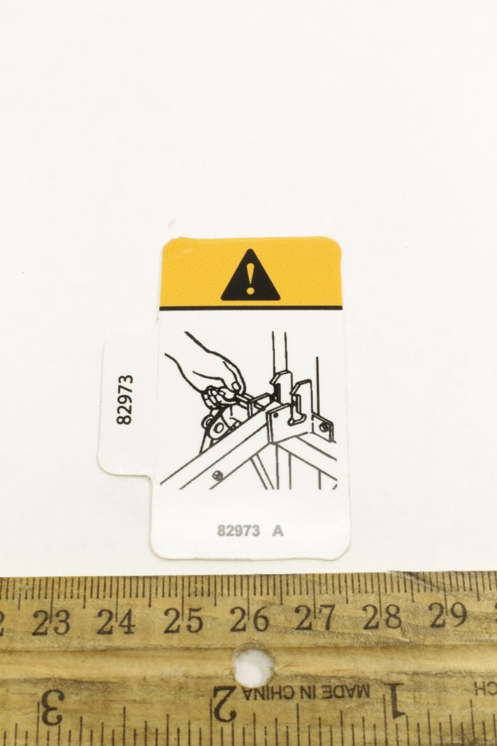 Genie 82973GT DECAL,WARNING,INSERT PIN