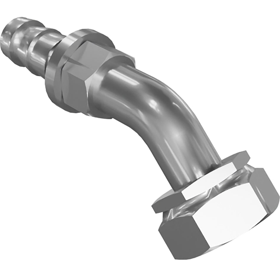 Genie 87034GT HOSE END,BARBED,FEM,45 DEG 8-8