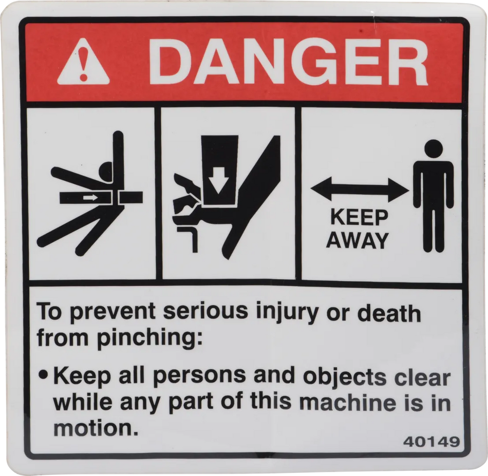 JLG Part # 90554017 – Decal,Danger