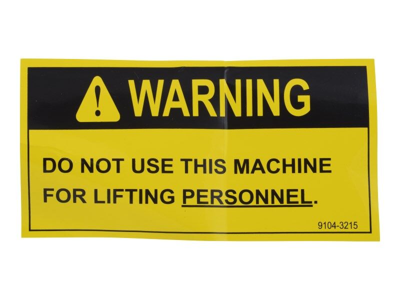 JLG Part # 91043215 -  Decal