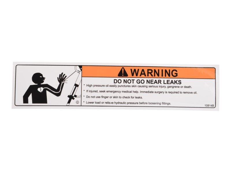 JLG Part # 91083492 -  Decal-Oil Warning