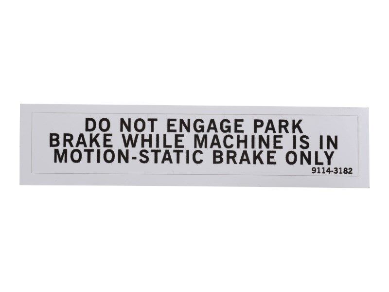 JLG Part # 91143182 – Decal