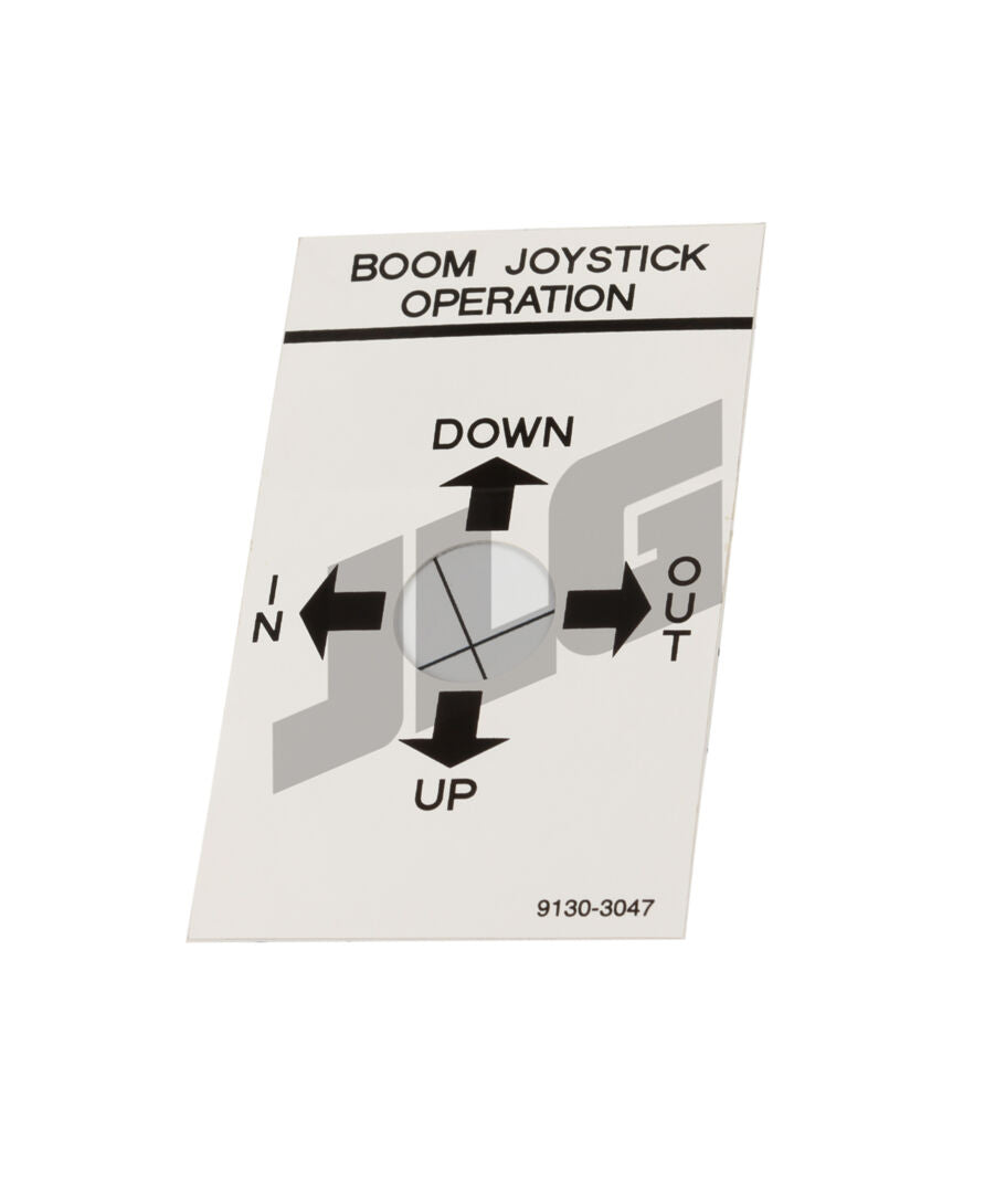 JLG Part # 91303047 – Decal - Boom Oper
