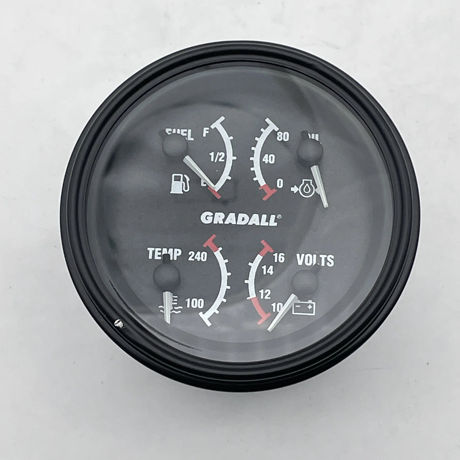 OEM JLG 4 IN 1 JLG / GRADALL GAUGE # 91404336 alternate view 0
