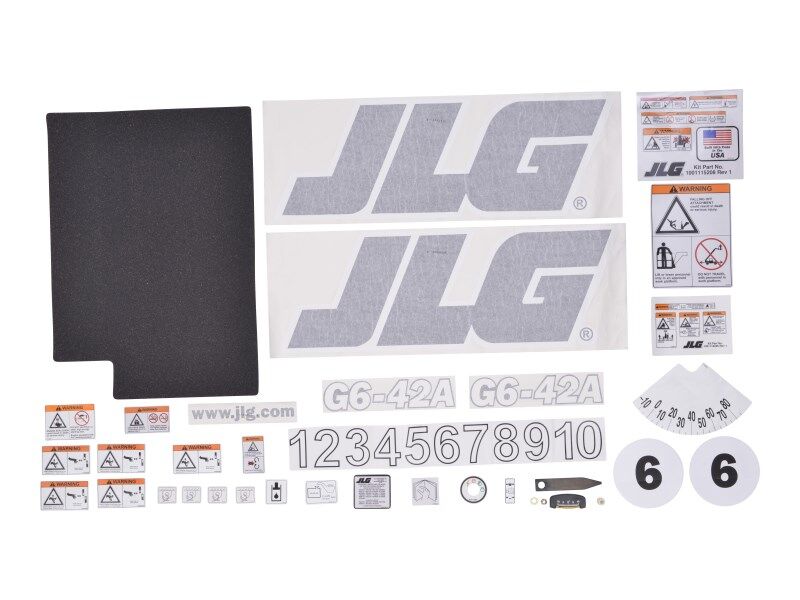 JLG Kitdecal G642A 91475050S replacement part image