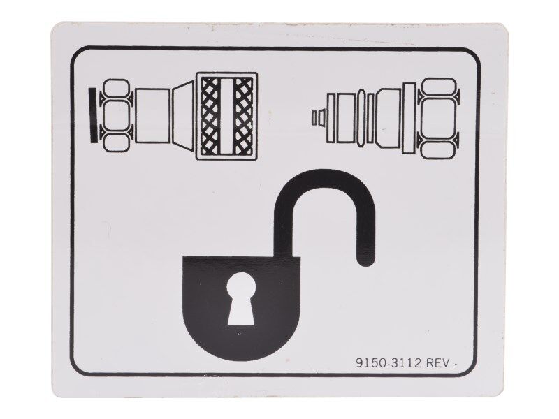 JLG Part # 91503112 – Decal Aux Hydraulic