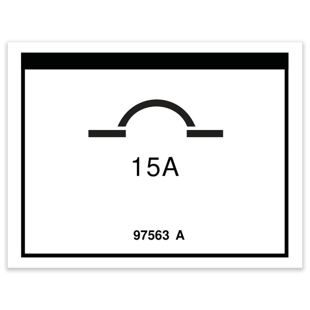 Genie 97563GT DECAL,LABEL,CIRCUIT BREAKER,AC