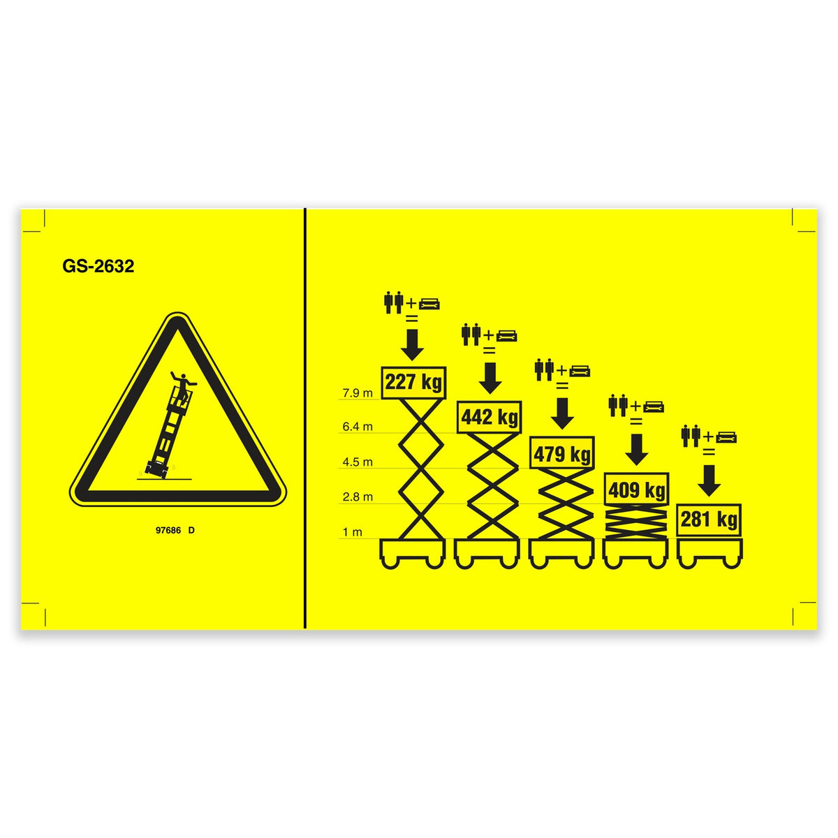 Genie 97686GT Decal,Sym-Maxcap Ce Gs2632 | Reliable Equipment Parts