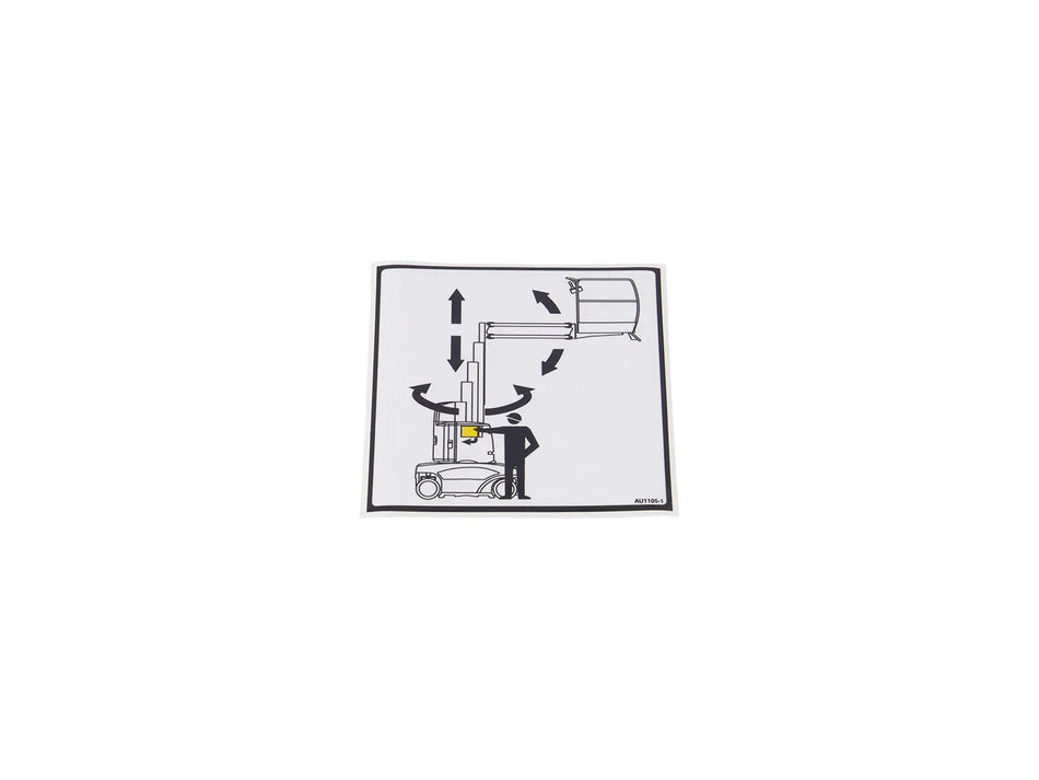 JLG Decal Door T1010 Au1105 replacement part image
