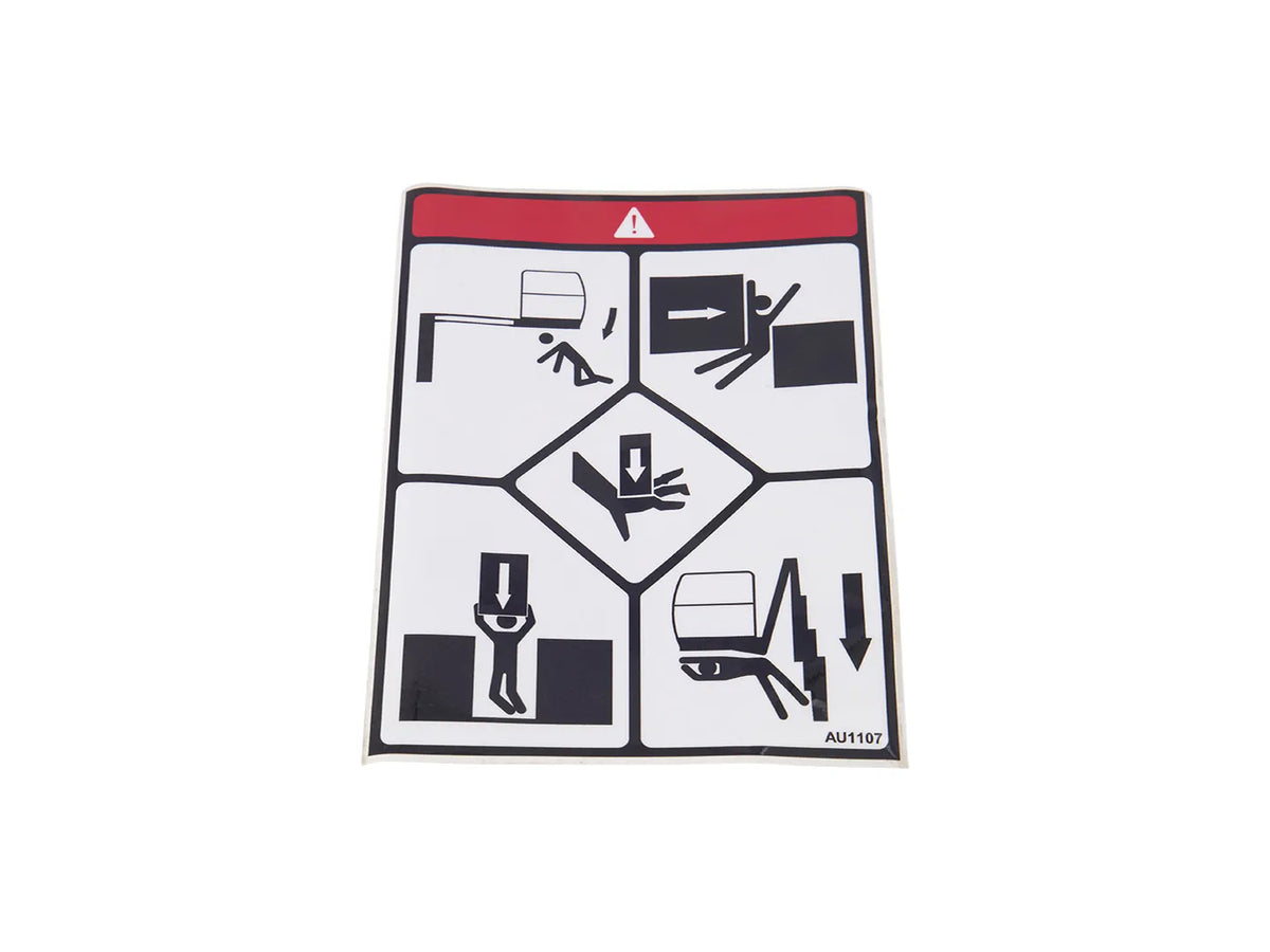 JLG Decal Crushing T1010 Au1107 replacement part image