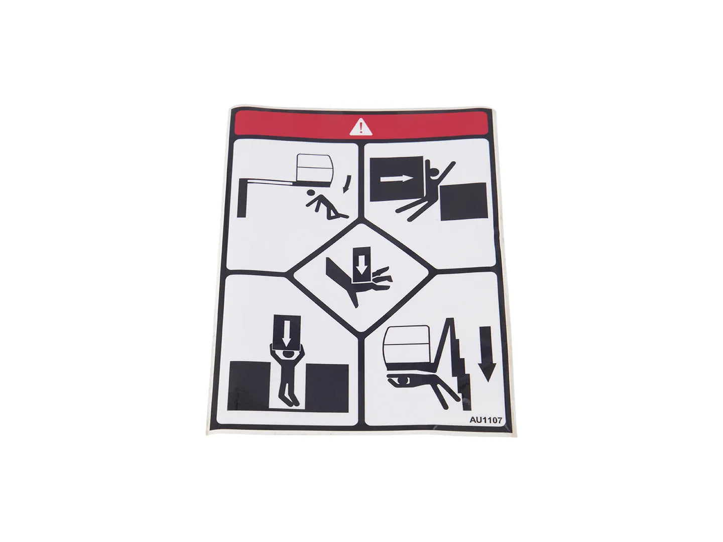 JLG Decal Crushing T1010 Au1107 replacement part image